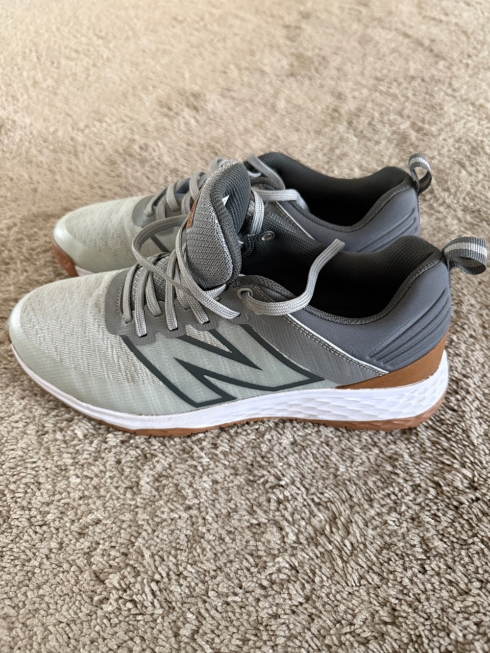 Men's Grey New Balance Golf Shoes